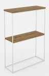 Konsoollaud ADRK Velo, pruun v./valge v., 20 cm x 60 cm x 80 cm