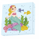 Teemantmosaiik, merineitsi Diamond Dotz Little Mermaid, kollane v./roheline v./roosa v.