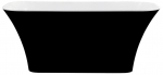 Vann, teisaldatav Besco Assos Black&White Matt, 160 cm x 70 cm x 64.5 cm, ristk&uuml;lik, metall