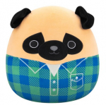 Pehme m&auml;nguasi koer Squishmallows Prince Pug, sinine v./pruun v., 30 cm