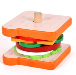 M&auml;nguk&ouml;&ouml;gi tarbed, toiduvalmistamise m&auml;ngukomplekt Lean Toys Sandwich, mitmev&auml;rviline