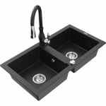 K&ouml;&ouml;givalamu Mexen Mario, graniit, 82 cm x 43.6 cm x 16.1 cm, h&otilde;be/must