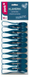 Pesul&otilde;ks, komplekt York Marine, 8.5 cm x 1.7 cm, plastik/kumm, 10 tk, sinine v./valge v.