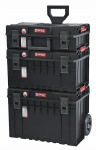 T&ouml;&ouml;riistakast ratastel Patrol Group QBrick System, 58.5 cm x 43.8 cm x 91.6 cm, must v.