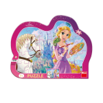 Pusle Dino Silhouette Rapunzel, 28 cm x 36 cm, 25 tk, mitmev&auml;rviline