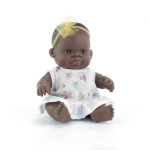 Beebinukk Miniland My Friends & Me African Girl, 21 cm, pruun v.