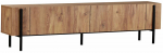 TV-kapp Nordure Nexus, must v./pine, 29.5 cm x 180 cm x 45.5 cm