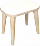 Taburet Kalune Design Peka 0000-1T, valge v., 21 cm x 32 cm x 27 cm