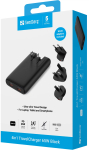 Reisilaadija Sandberg 441-77, Europlug/UK Plug/2 x USB Type C, must v., 65 W