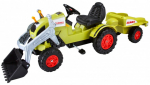 Pedaaltraktor BIG CLAAS Celtis Loader & Trailer, roheline v.