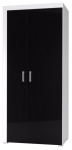 Riidekapp Cama Meble Samba, valge v./must v., 90 cm x 55 cm x 203 cm