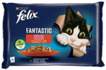 Kassi m&auml;rgtoit Felix Fantastic, veiseliha/kanaliha, 0,085 kg x 4 tk