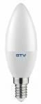 Lambipirn GTV LED, C37, 4000 &deg;K, E14, 8 W, 700 lm