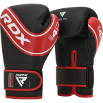 Poksikindad RDX JBG 4 R-6oz, must v./punane v., 6 oz