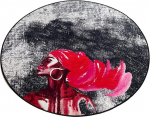 Vannitoa p&otilde;randamatt Foutastic Pink Hair 359CHL4796, mitmev&auml;rviline, 80 cm x 80 cm, &Oslash; 80 cm