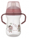 Tilaga tass Canpol Babies Bonjour Paris Spout FirstCup, 250 ml, 6+ kuud, plastik/silikoon, roosa