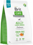 Kuiv koeratoit Brit Care Adult Large Breed Salmon, l&otilde;he, 3 kg
