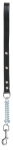 Koera rihm Zolux Spring Lead, must v., 0.5 m x 25 mm