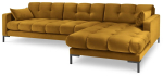 Nurgadiivan Micadoni Home Mamaia Velvet, kollane v., parem, 293 x 185 cm x 75 cm