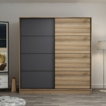 Riidekapp Kalune Design Kale 7164, antratsiit v., 52 cm x 220 cm x 210 cm