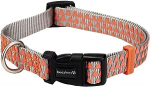Kaelarihm koertele Beeztees, oranž v./helehall v., 480 - 700 mm x 25 mm, 48-70cm x 25mm