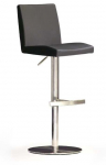 Baaritool MC Akcent Lopes Round, matt, must v., 52 cm x 42 cm x 85 cm