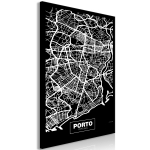 Reproduktsioon Artgeist Negative Map: Porto, d-c-0098-b-a, 20 cm x 30 cm