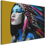 Maalimine numbrite j&auml;rgi Artgeist Beautiful Fire Keeper MA_0631, mitmev&auml;rviline, 60 x 40 cm