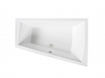 Vann, sisseehitatav Besco Intima Duo, 180 cm x 125 cm, parempoolne, valge