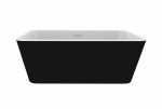 Vann, teisaldatav Besco Evita, 160 cm x 80 cm x 58 cm, ristk&uuml;lik, valge/must