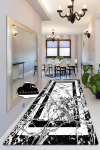 Koridorivaip Conceptum Hypnose Marmor, valge/must, 300 cm x 80 cm