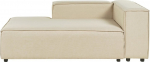 Lamamisdiivan Beliani Aprica Right, beež v., 180 cm x 119 cm x 68 cm