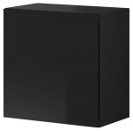 Seinakapp Vivien, must v., 50 cm x 30 cm x 50 cm