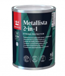 Emailv&auml;rv, korrosioonivastane metallkonstruktsioonidele Tikkurila Metallista, poolmatt, 0.9 l, valge v.