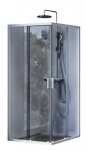 Du&scaron;ikabiin Ravak Blix II NBLRV2, ruudukujuline, aluseta, 90 cm x 90 cm x 195 cm, valge v./l&auml;bipaistev
