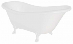 Vann, teisaldatav Besco Otylia, 160 cm x 77 cm x 69.5 cm, ovaalne, valge