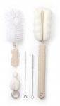 Pudelihari Baby Ono 735/04, 28 cm, valge v./pruunikas v., nailon, 5 tk