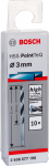 Metallist puurikomplekt Bosch PointTeQ 2608577198, metall, hss, silindriline, 3 mm x 6.1 cm