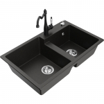 K&ouml;&ouml;givalamu Mexen Tomas, graniit, 80 cm x 50 cm x 19 cm, kuldne/must