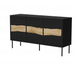 Kummut Cama Inserto 3D, must v., 80 cm x 143.5 cm x 40 cm