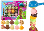 M&auml;nguk&ouml;&ouml;gi tarbed, j&auml;&auml;tisekomplekt Lean Toys Ice Cream Tower, mitmev&auml;rviline