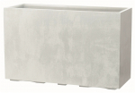 Lillepott Deroma Millennium Fence, plastik, 98 cm x 37.5 cm, valge v.