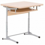 Kirjutuslaud reguleeritava k&otilde;rgusega Nowy Styl, 70 cm x 50 cm, 64 - 76 cm, pruun v.