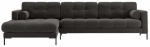 Nurgadiivan Cosmopolitan Design Bali Bluvel 18, tumehall v., vasak, 185 x 293 cm x 75 cm