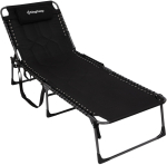 &Otilde;ue lamamistool King Camp Magnolia B40, must v., 200 cm x 68 cm x 34 - 38 cm