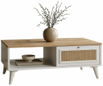 Kohvilaud Kalune Design Mount, tamm v./valge v., 100 cm x 55 cm x 45 cm