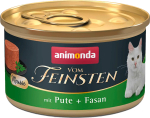 Kassi m&auml;rgtoit Animonda Vom Feinsten Mousse, kalkun/faasani liha, 0.085 kg