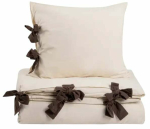 Voodipesukomplekt Homla Basic Defla 245000, pruun v./beež v., 50 x 60 cm, 160 x 200 cm, 3 os.