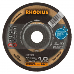 Nurklihvija l&otilde;ikeketas Rhodius XT38, 125 mm x 1 mm x 22.23 mm