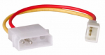Adapter Akyga 3 pin, Molex, 0.15 m